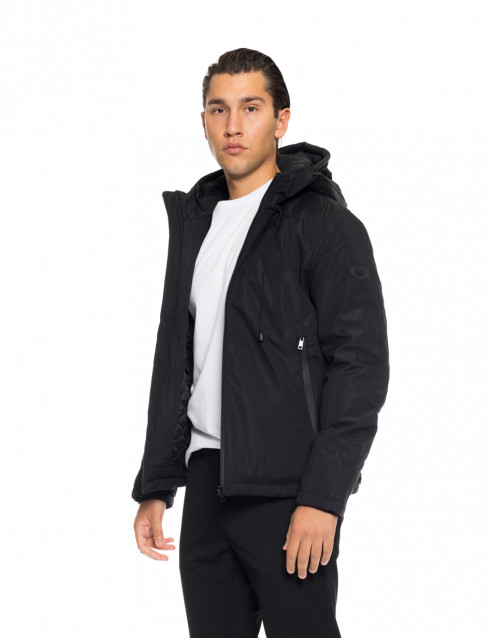 Biston fashion ανδρικό κοντό μπουφάν με ενσωματωμένη κουκούλα