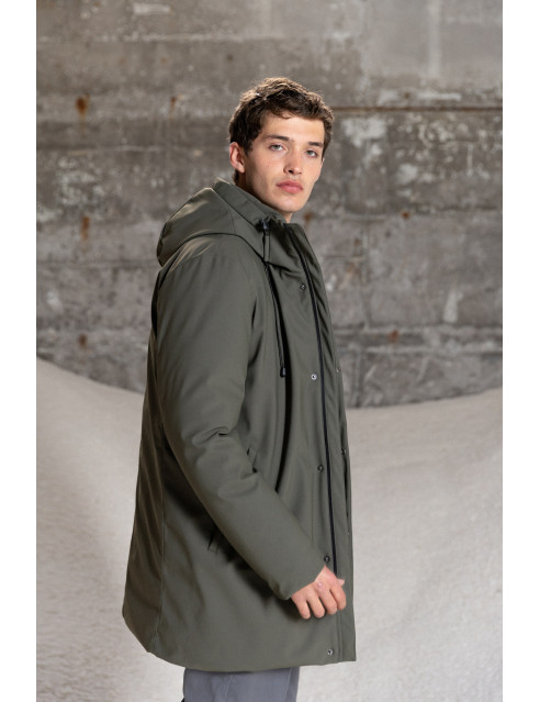 Splendid fashion ανδρικό demi μπουφάν με ενσωματωμένη κουκούλα