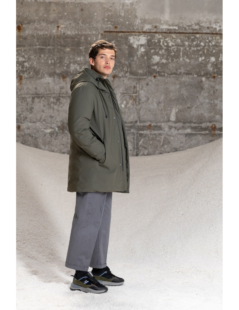 Splendid fashion ανδρικό demi μπουφάν με ενσωματωμένη κουκούλα