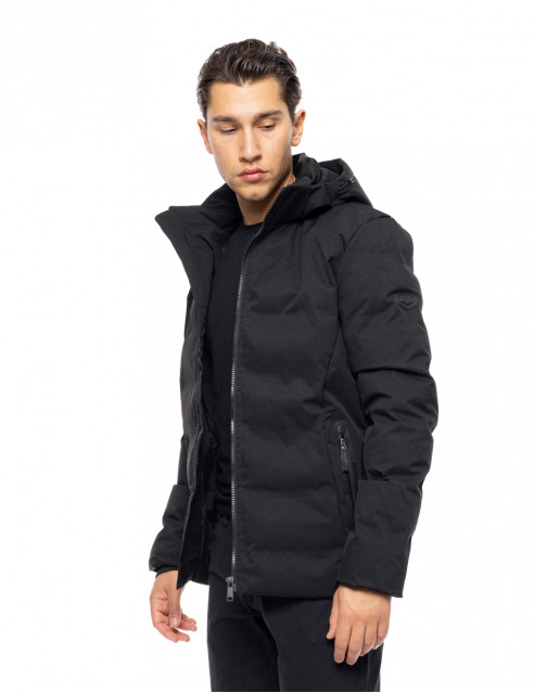 Βiston fashion ανδρικό κοντό μπουφάν με ενσωματωμένη κουκούλα