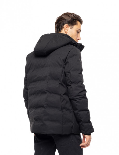Βiston fashion ανδρικό κοντό μπουφάν με ενσωματωμένη κουκούλα