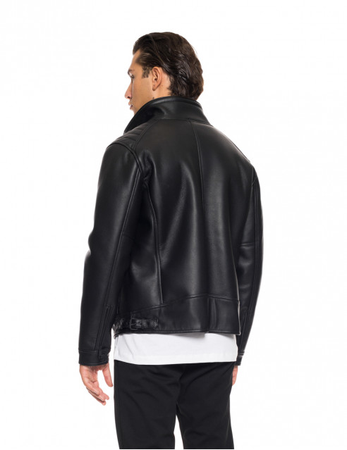 Splendid fashion ανδρικό κοντό μουτόν μπουφάν