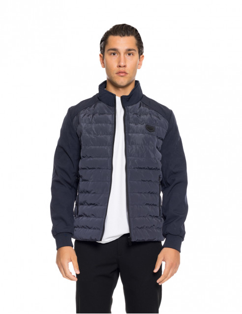Biston fashion ανδρικό κοντό ultra light πανωφόρι με γιακά