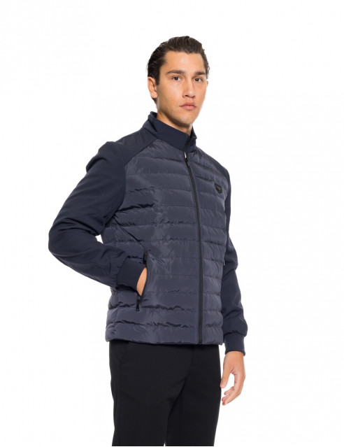 Biston fashion ανδρικό κοντό ultra light πανωφόρι με γιακά