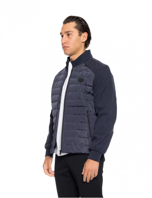 Biston fashion ανδρικό κοντό ultra light πανωφόρι με γιακά