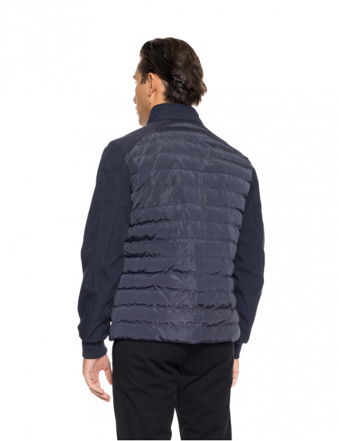 Biston fashion ανδρικό κοντό ultra light πανωφόρι με γιακά