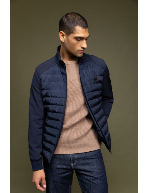 Biston fashion ανδρικό κοντό ultra light πανωφόρι με γιακά