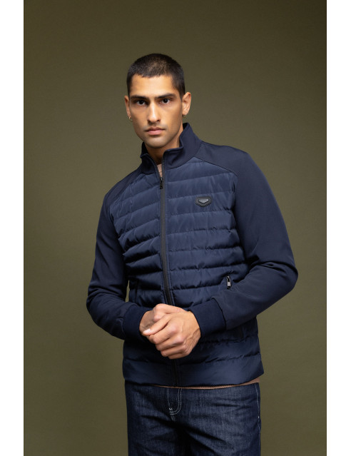 Biston fashion ανδρικό κοντό ultra light πανωφόρι με γιακά