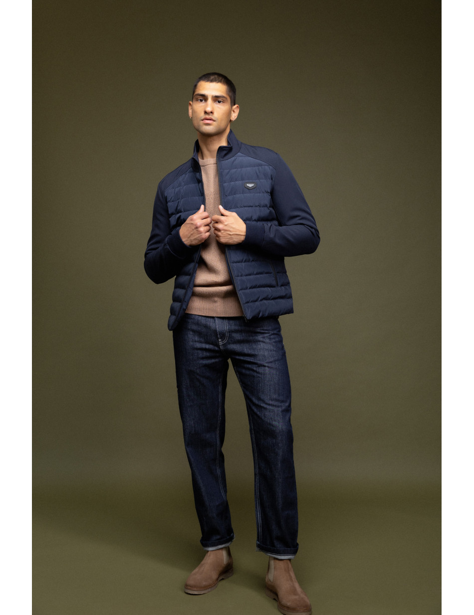 Biston fashion ανδρικό κοντό ultra light πανωφόρι με γιακά