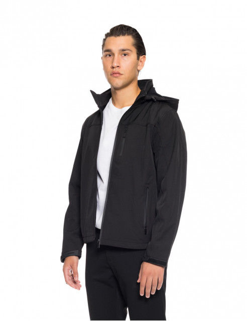 Biston fashion ανδρικό κοντό πανωφόρι με αποσπώμενη κουκούλα