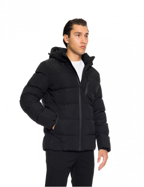 Biston fashion ανδρικό κοντό μπουφάν με αποσπώμενη κουκούλα