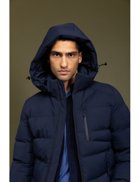 Biston fashion ανδρικό κοντό μπουφάν με αποσπώμενη κουκούλα