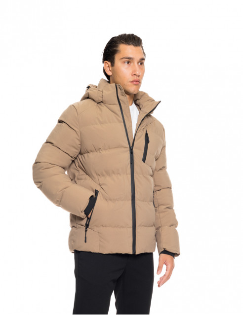 Biston fashion ανδρικό κοντό μπουφάν με αποσπώμενη κουκούλα