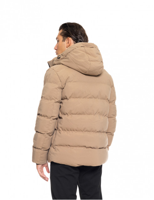 Biston fashion ανδρικό κοντό μπουφάν με αποσπώμενη κουκούλα