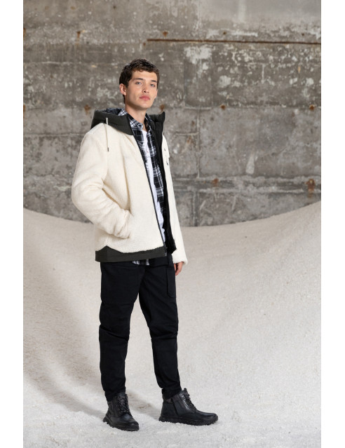 Splendid fashion ανδρικό κοντό μπουφάν με κουκούλα