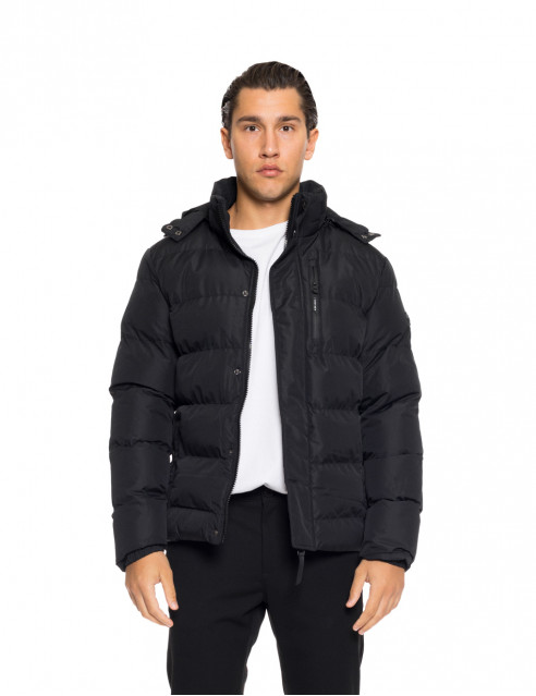 Biston fashion ανδρικό κοντό μπουφάν με αποσπώμενη κουκούλα