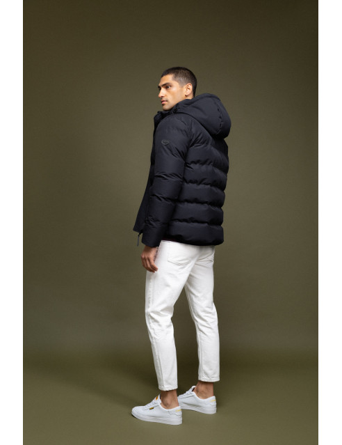 Biston fashion ανδρικό κοντό μπουφάν με αποσπώμενη κουκούλα