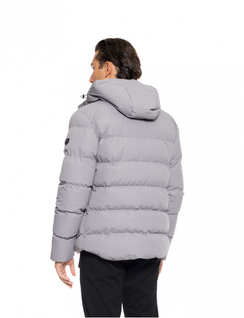 Biston fashion ανδρικό κοντό μπουφάν με αποσπώμενη κουκούλα
