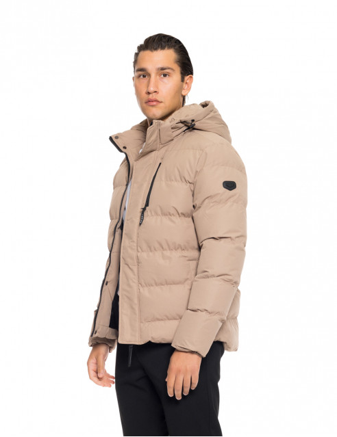 Biston fashion ανδρικό κοντό μπουφάν με αποσπώμενη κουκούλα