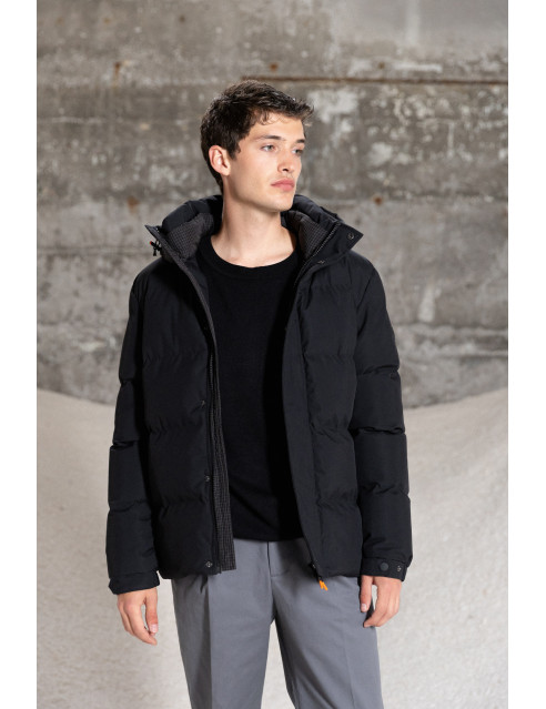 Splendid fashion ανδρικό κοντό μπουφάν με ενσωματωμένη κουκούλα