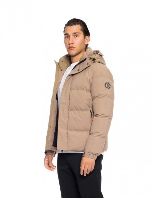 Splendid fashion ανδρικό κοντό μπουφάν με ενσωματωμένη κουκούλα