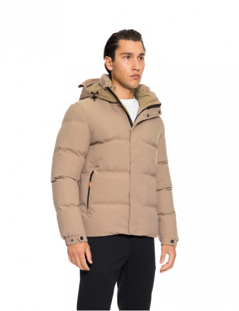 Splendid fashion ανδρικό κοντό μπουφάν με ενσωματωμένη κουκούλα