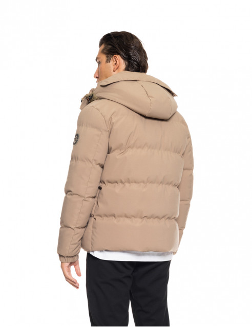 Splendid fashion ανδρικό κοντό μπουφάν με ενσωματωμένη κουκούλα