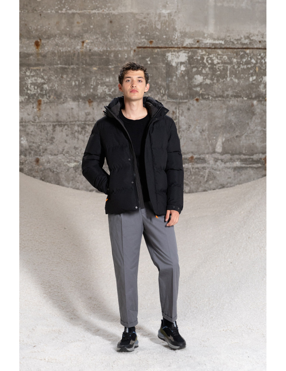 Splendid fashion ανδρικό κοντό μπουφάν με ενσωματωμένη κουκούλα