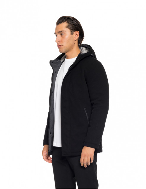Splendid fashion Ανδρικό demi μπουφάν με ενσωματωμένη κουκούλα