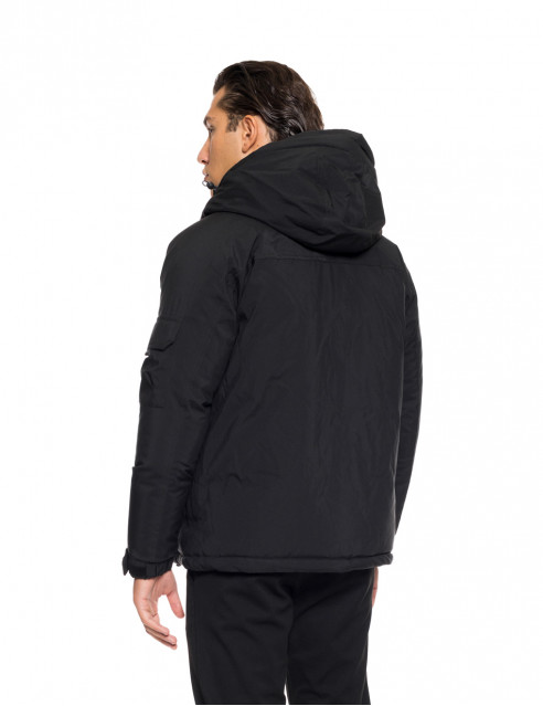 Βiston fashion ανδρικό κοντό μπουφάν με ενσωματωμένη κουκούλα