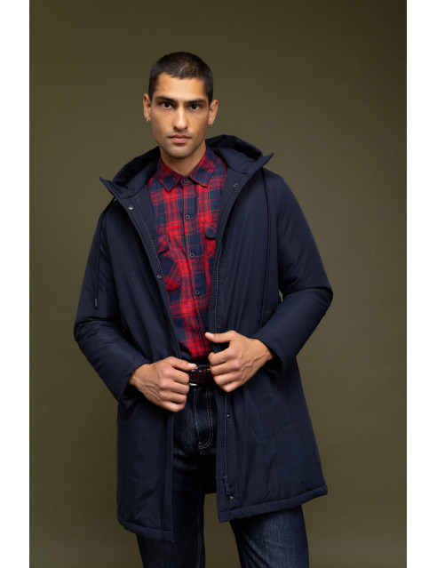 Biston fashion ανδρικό demi μπουφάν με ενσωματωμένη κουκούλα