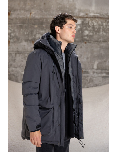 Splendid fashion ανδρικό κοντό μπουφάν με ενσωματωμένη κουκούλα