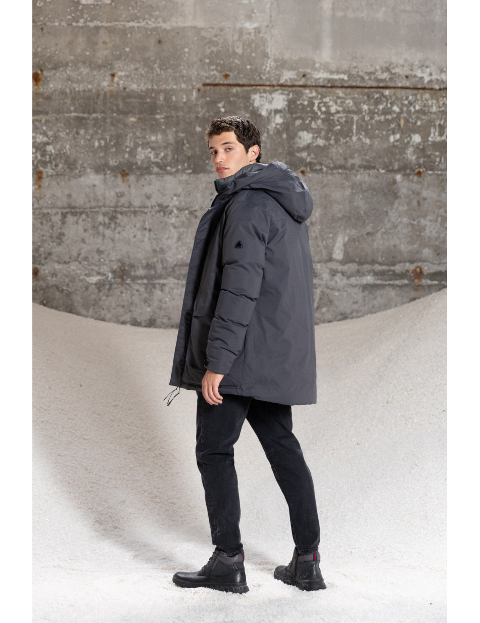Splendid fashion ανδρικό κοντό μπουφάν με ενσωματωμένη κουκούλα