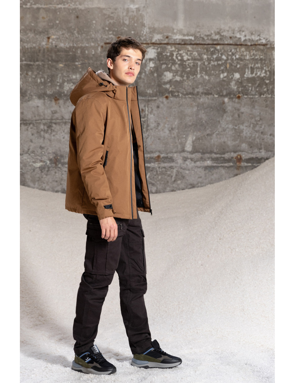 Splendid fashion ανδρικό κοντό μπουφάν με αποσπώμενη κουκούλα