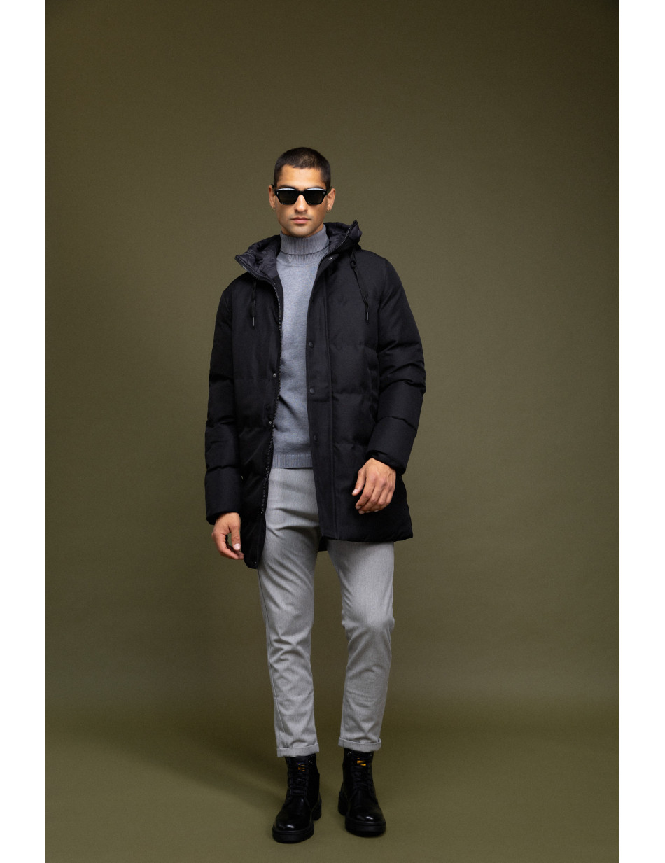 Biston fashion ανδρικό demi μπουφάν με ενσωματωμένη κουκούλα