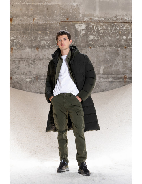 Splendid fashion ανδρικό μακρύ μπουφάν