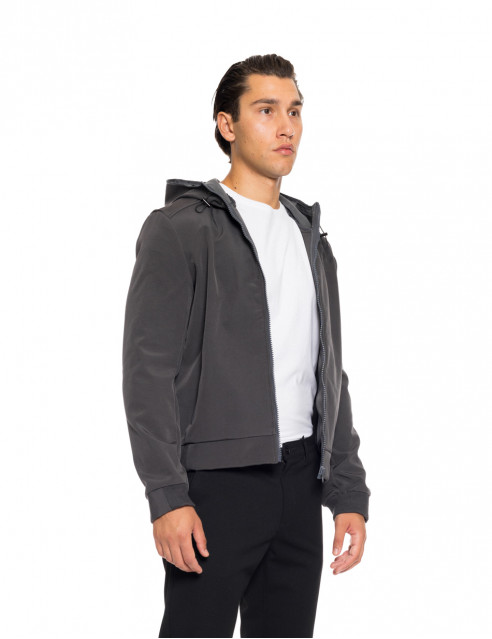 Splendid fashion ανδρικό λεπτό bomber μπουφάν με ενσωματωμένη κουκούλα