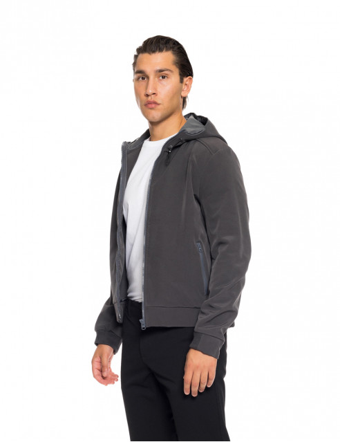 Splendid fashion ανδρικό λεπτό bomber μπουφάν με ενσωματωμένη κουκούλα