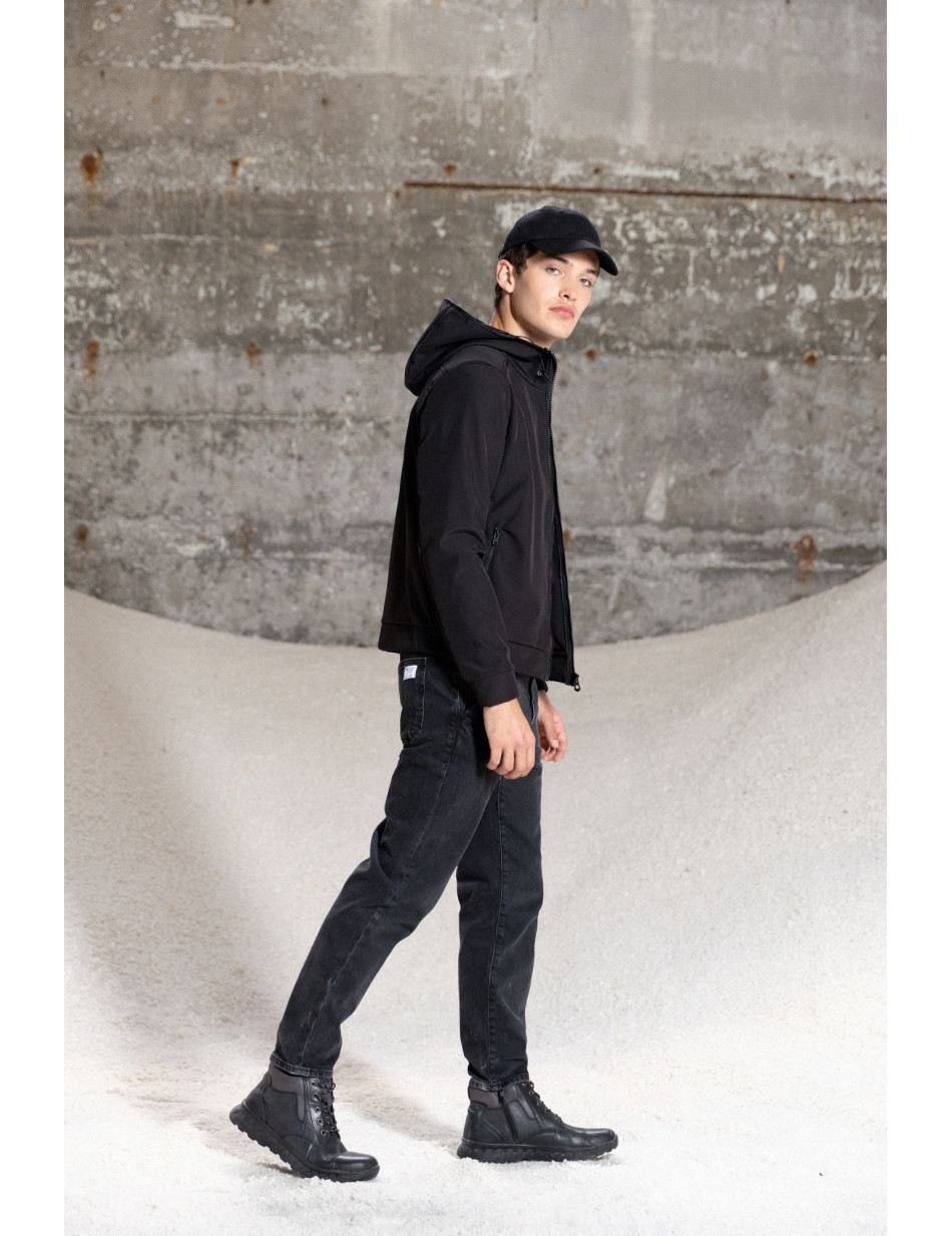 Splendid fashion ανδρικό λεπτό bomber μπουφάν με ενσωματωμένη κουκούλα