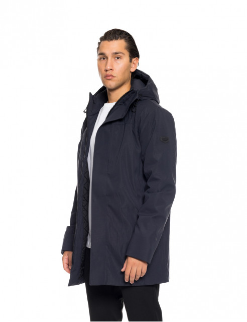 Biston fashion ανδρικό demi μπουφάν με ενσωματωμένη κουκούλα