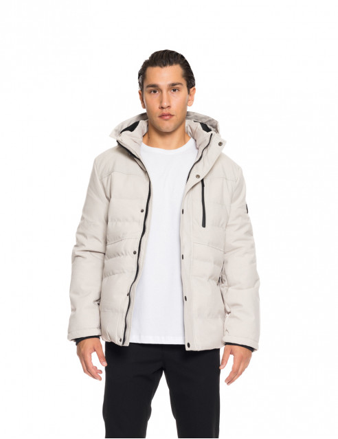 Biston fashion ανδρικό κοντό μπουφάν με αποσπώμενη κουκούλα