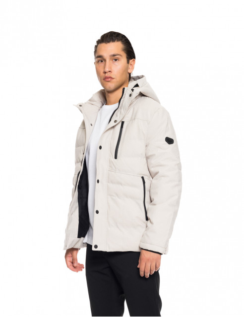 Biston fashion ανδρικό κοντό μπουφάν με αποσπώμενη κουκούλα