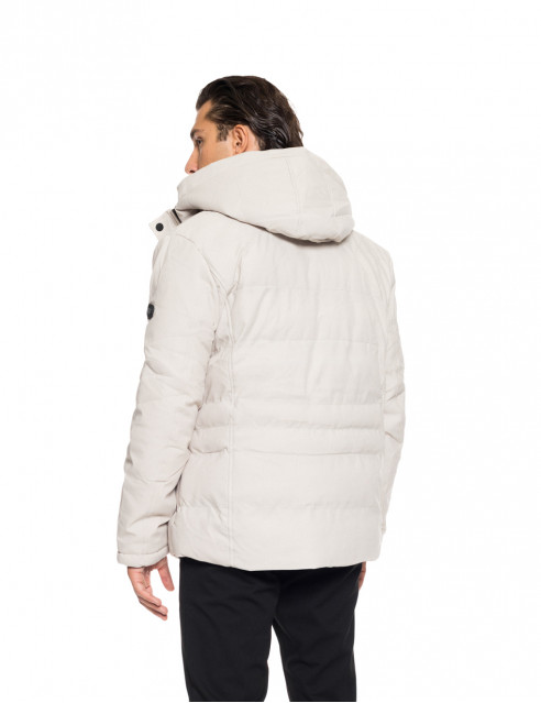 Biston fashion ανδρικό κοντό μπουφάν με αποσπώμενη κουκούλα