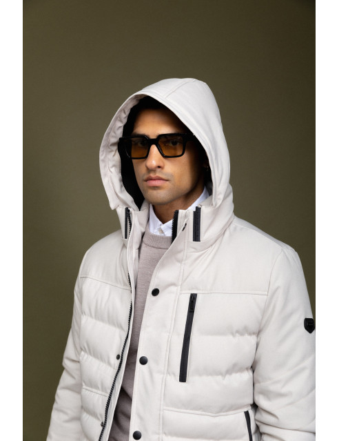 Biston fashion ανδρικό κοντό μπουφάν με αποσπώμενη κουκούλα