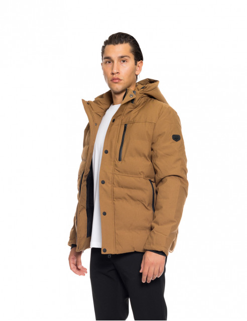 Biston fashion ανδρικό κοντό μπουφάν με αποσπώμενη κουκούλα