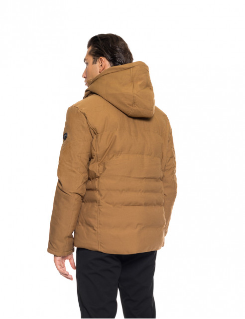 Biston fashion ανδρικό κοντό μπουφάν με αποσπώμενη κουκούλα