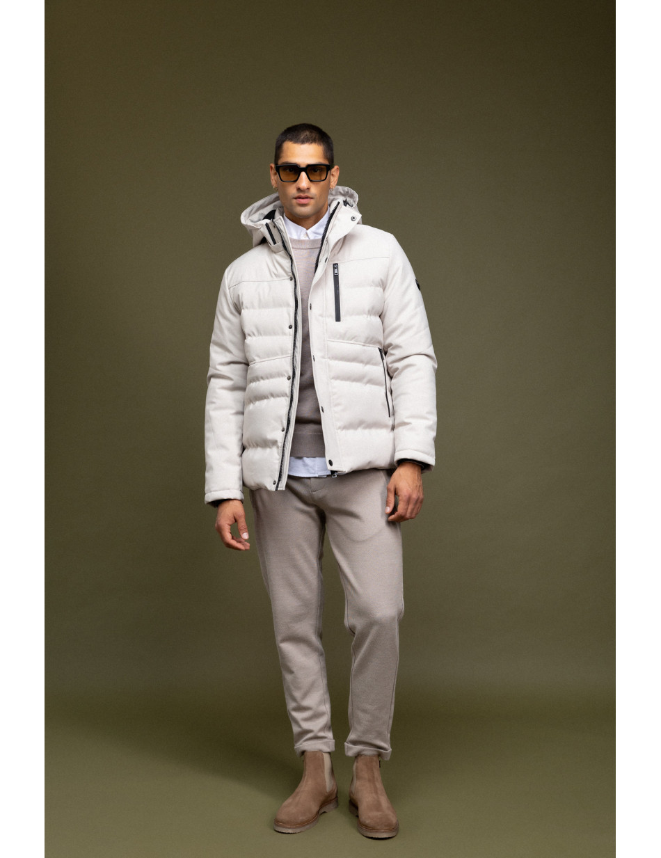 Biston fashion ανδρικό κοντό μπουφάν με αποσπώμενη κουκούλα