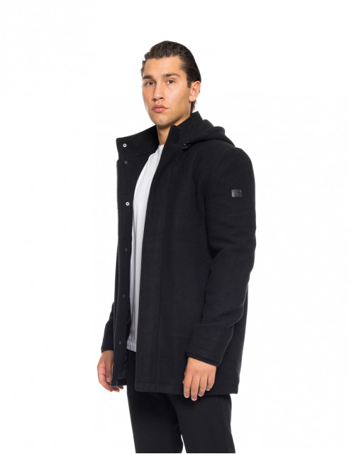 Biston fashion ανδρικό demi πανωφόρι με αποσπώμενη κουκούλα