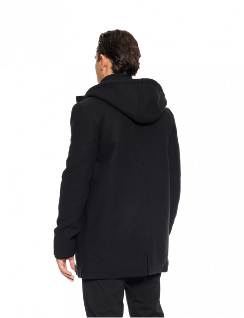 Biston fashion ανδρικό demi πανωφόρι με αποσπώμενη κουκούλα