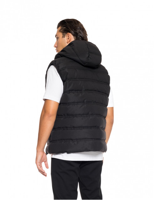 Βiston fashion ανδρικό αμάνικο μπουφάν με ενσωματωμένη κουκούλα